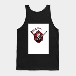 Black and Red Gaming logo Tank Top